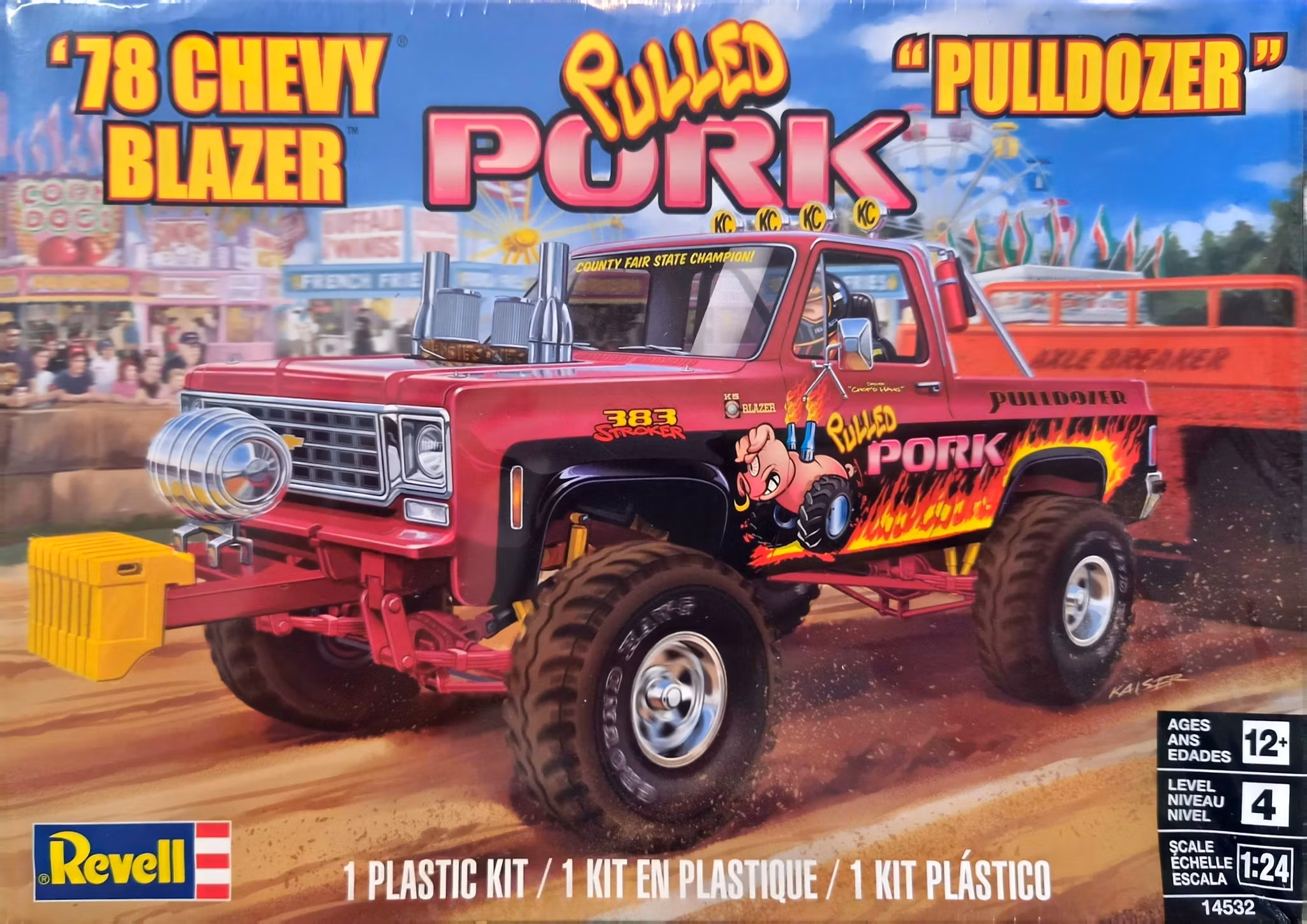 CHEVY BLAZER PULLDOZER 1/24