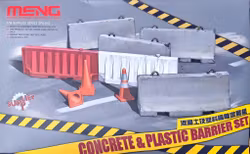 Concrete & plastic barrier set 1/35