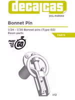 BONNET PIN TYPE 02 (12 pcs) 1/24 - 1/20