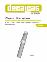 AIR VALVE CLASSIC TIRE RESIN PARTS (40 pcs) 1/24 - 1/20