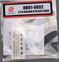 Nissan GTR R35 Metal Logo 1/24