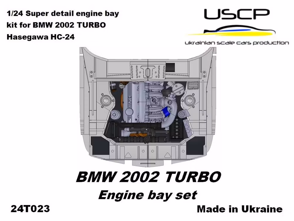 BMW 2002 Turbo Engine bay set 1/24