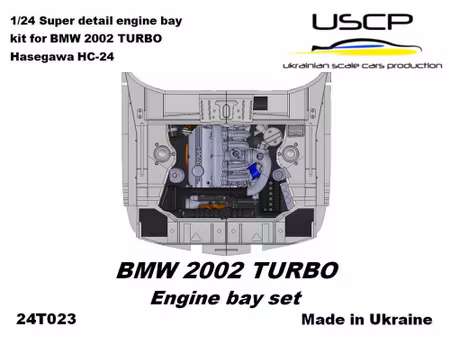 BMW 2002 Turbo Engine bay set 1/24