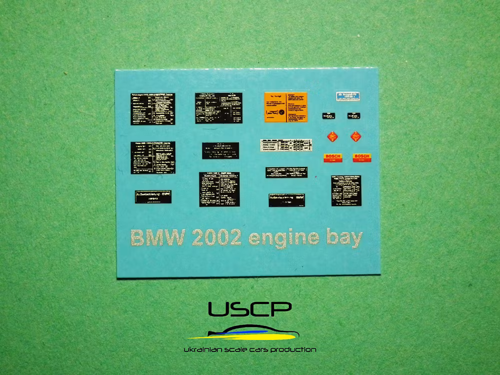 BMW 2002 Turbo Engine bay set 1/24