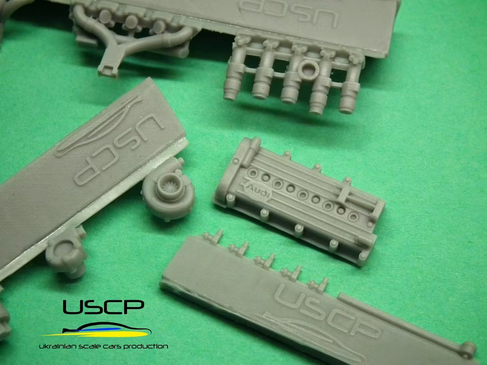 Audi Quattro S1 Gr.B Engine bay set 1/24