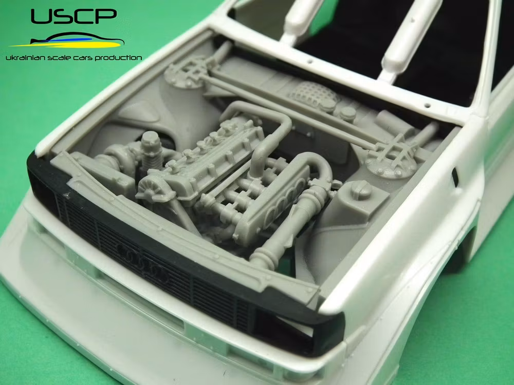 Audi Quattro S1 Gr.B Engine bay set 1/24