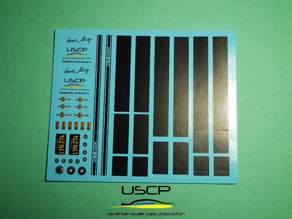 Shelby GT500 Customs Decal 1/24