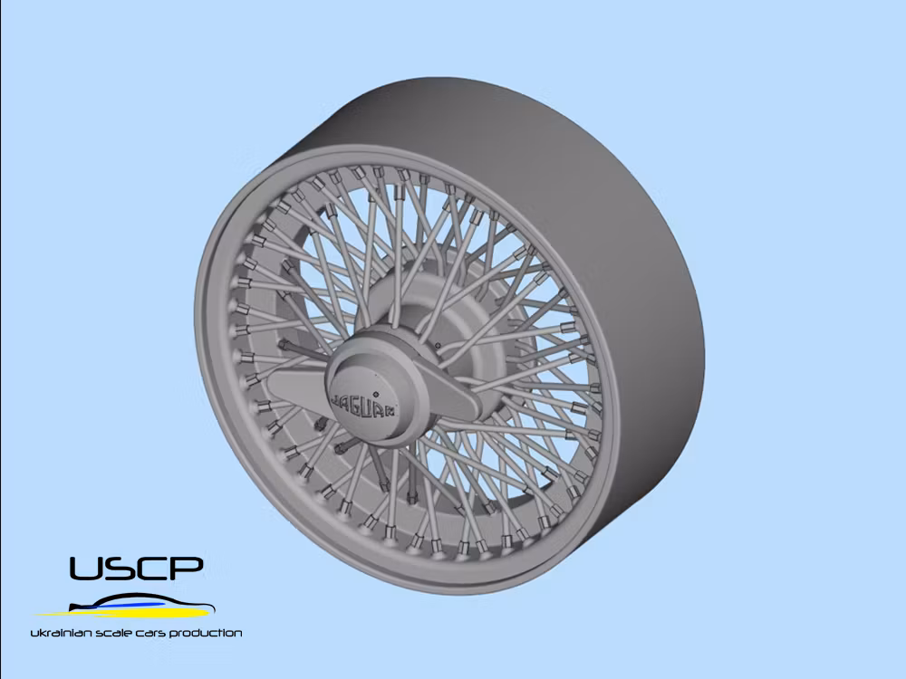 Jaguar Classic Wire wheels 1/24