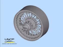 Jaguar Classic Wire wheels 1/24