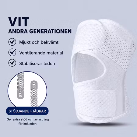 Knästöd med justerbara remmar – stabilt stöd för aktivitet och vardag