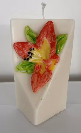 Stearinlys Blomst Motiv 1