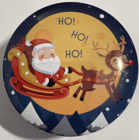 Stearinlys i Krukke  Jule motiv.