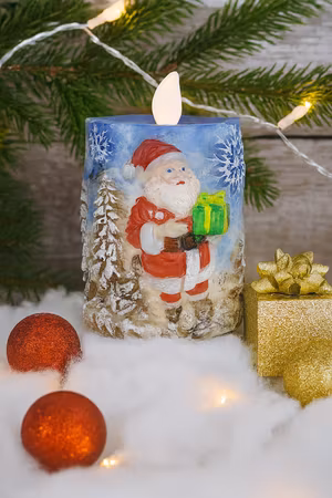 stearinlys M/Nisse Motiv