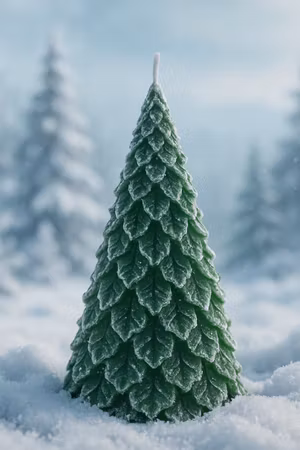 Stearinlys Juletre 2