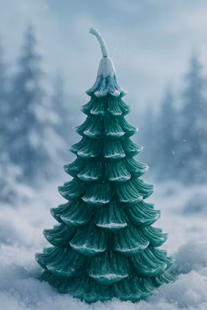 Stearinlys Juletre 3