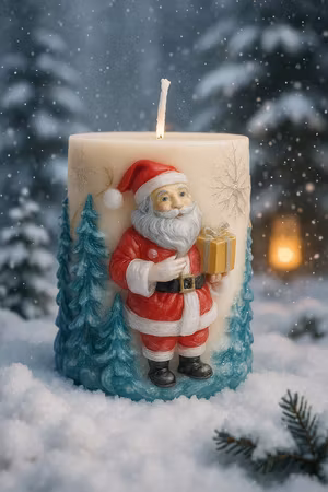 Stearinlys Nisse Motiv