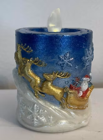 Stearinlys Nisse M/Slede