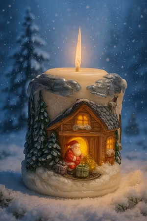 Stearinlys Nisse på Hytta