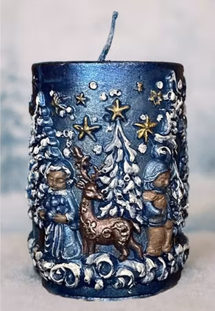 Stearinlys Jente og Gutt