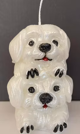 Stearinlys Mor og Valp