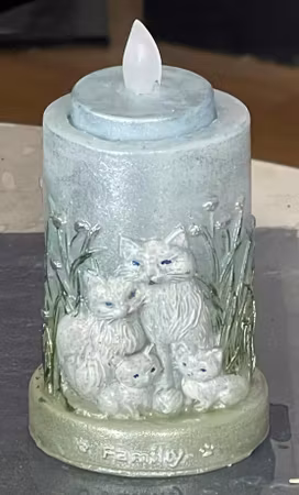 Stearinlys Katte Familie