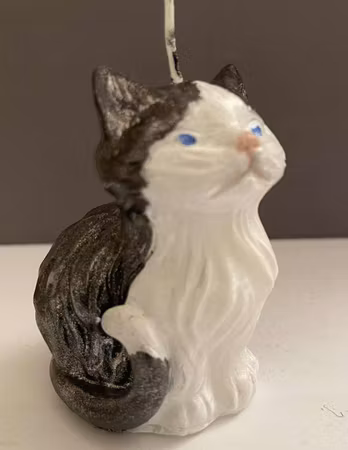 Stearinlys M/Katte motiv