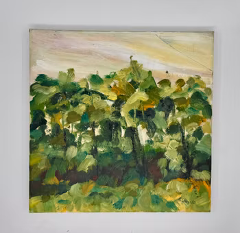 Maleri av Ragnar Sten 25x25 cm