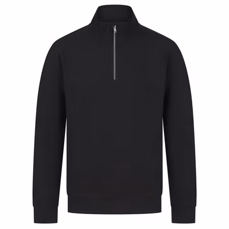 Sweatshirt med kort dragkedja i unisex | Henbury