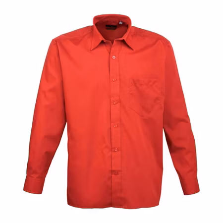 Poplinskjorta med lång ärm | Premier