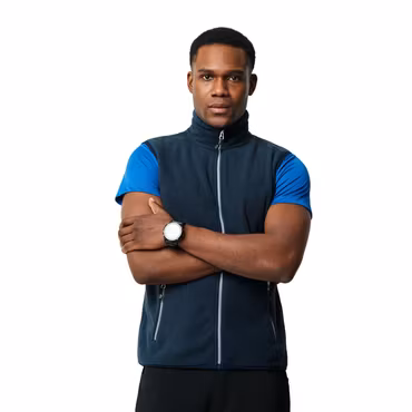 Sideflip fleeceväst i återvunnen polyester för herr | Printer