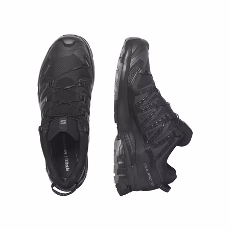 Svart terrängsko med Gore-Tex och Contagrip-sula för herr | Salomon