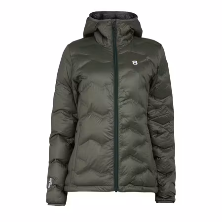 Lättviktsjacka i nylon med dunfyllning och huva för dam | 8848 Altitude