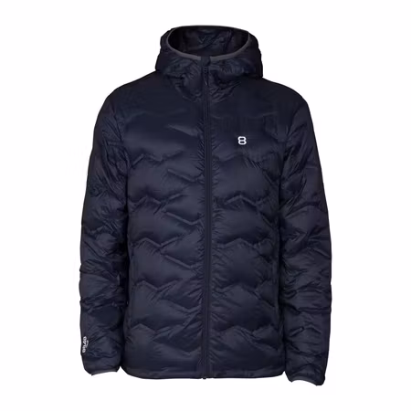 Lättviktsjacka i nylon med dunfyllning och huva för herr | 8848 Altitude
