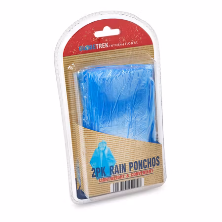 Engångsregnponcho i 2-pack för tillfälligt regnskydd | Home & Living