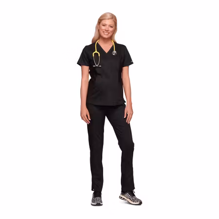 Gravidtopp i mock wrap-design med stretch & justerbara sidor | Cherokee