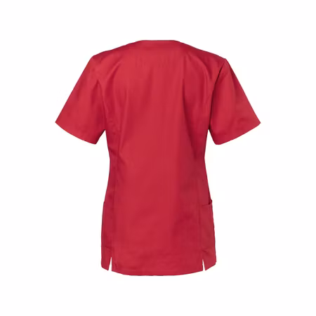 Mörkröd damblus med V-ringning och feminin passform - Amie | South West