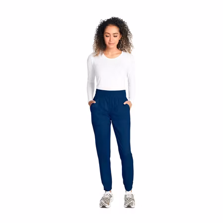 Joggerbyxa med elastisk midja och meshdetaljer | Cherokee