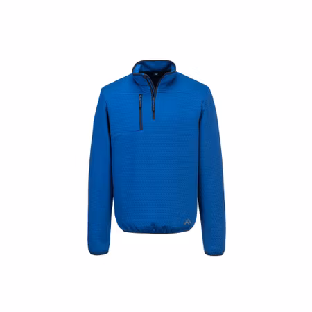 Texturerad sweatshirt med 1/4 dragkedja KX3 | Portwest
