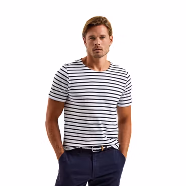 Randig marint inspirerad t-shirt | Asquith & Fox