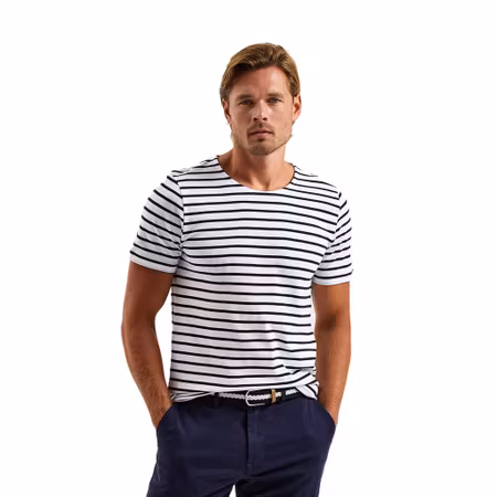 Randig marint inspirerad t-shirt | Asquith & Fox