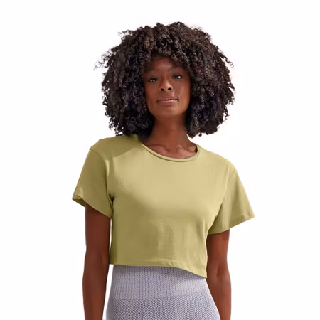 Kort tränings-T-shirt för kvinnor i mjuk bomull | TriDri