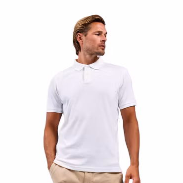 Supermjuk stickad piké för herr | Asquith & Fox