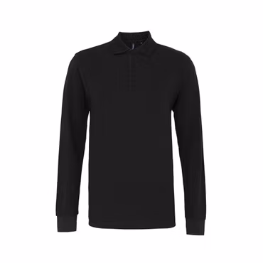 Långärmad piké i klassisk passform för herr | Asquith & Fox