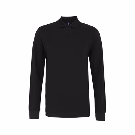 Långärmad piké i klassisk passform för herr | Asquith & Fox