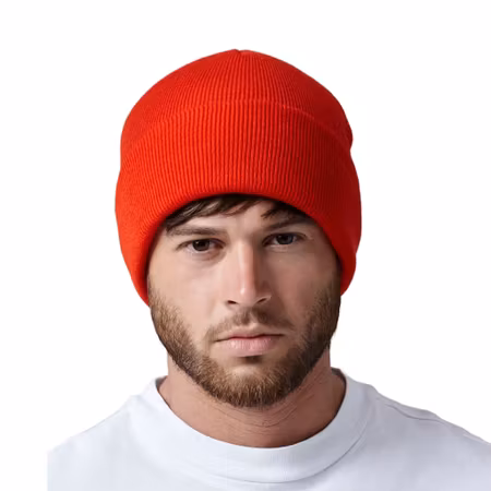 Ribbstickad mössa med uppvik | Beechfield