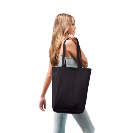 Premium shopper i återvunnen canvas med flat botten | Nutshell