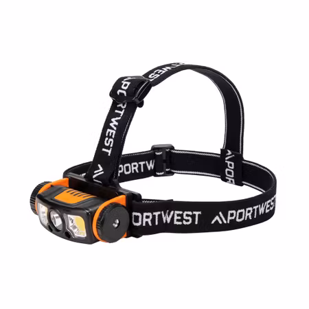 Uppladdningsbar LED-pannlampa med rörelsesensor | Portwest