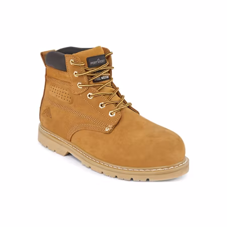 Stålankelkänga i nubuckläder med skyddståhätta SBP HRO | Portwest