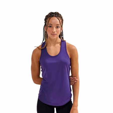 Linne med elastisk racerback i funktionsmaterial för dam | TriDri