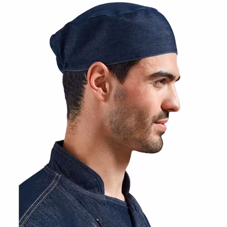 Kockmössa i polyester och bomull i denim med skrynkelfri finish | Premier